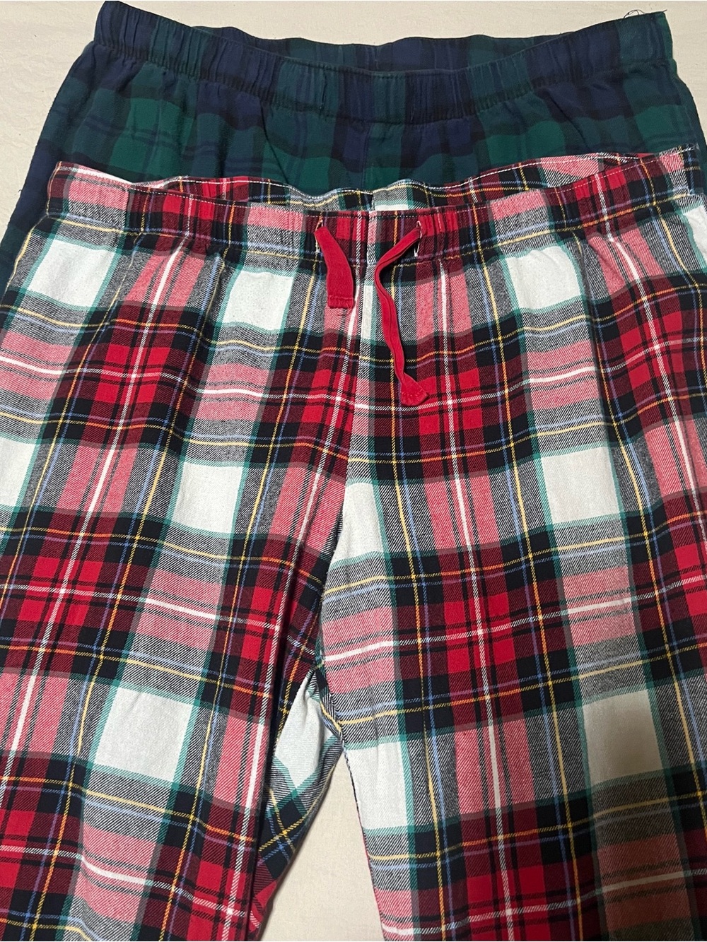 Old Navy Red, Green and Navy Plaid Flannel pajama Pants